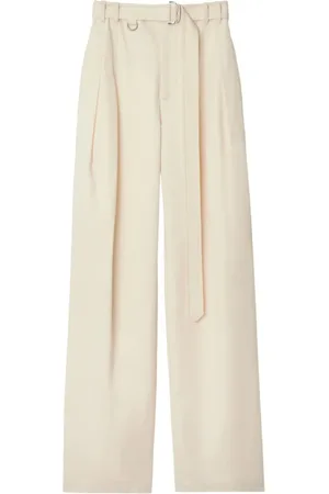 Burberry Gabardine belted trousers