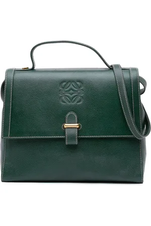 Loewe 20th Century Anagram Leather Flap satchel