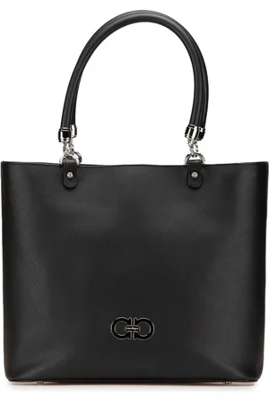 Salvatore Ferragamo 2003 Pebbled Calfskin Gancini Dune tote bag