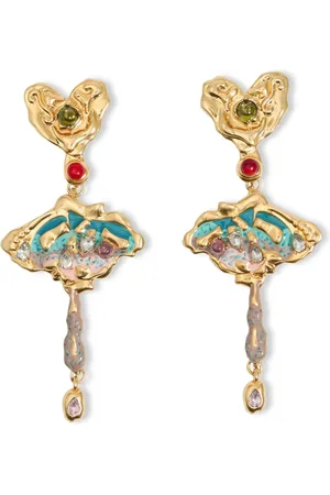 Bimba y Lola Floral drop earrings