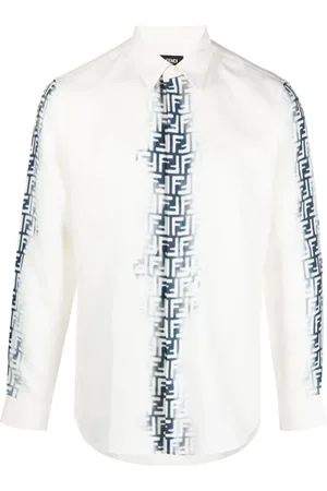 Fendi Monogram-print linen shirt