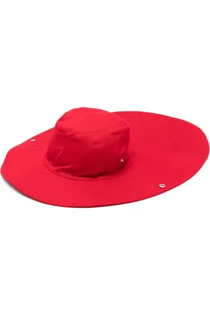 The Attico Logo-embroidered sun hat