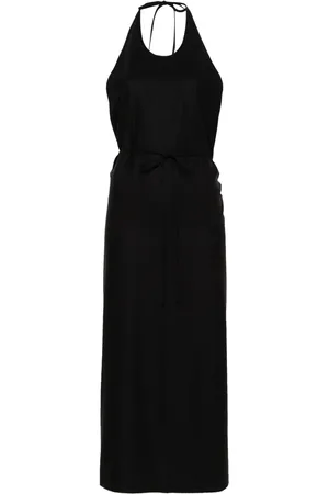 Baserange Apron silk wrap dress