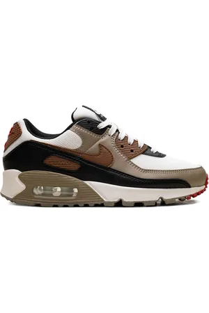 Nike Air Max 90 "Phantom/Black/Fire Red/Light British Tan" sneakers
