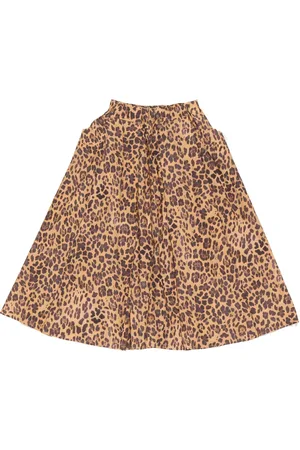 Bimba y Lola Leopard-print A-line skirt