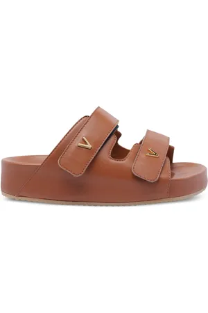 Via Roma Leather slides