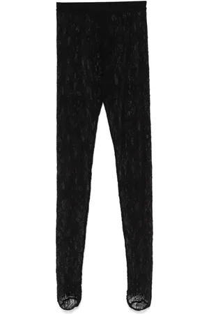 WARDROBE.NYC Lace stirrup tights