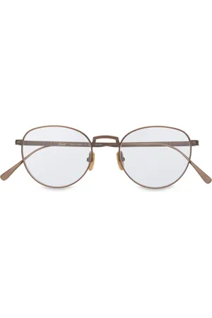 Persol Round bronze frame sunglasses
