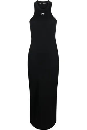 Marine Serre Crescent Moon racerback dress