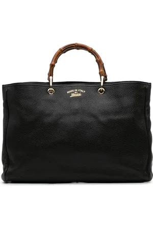 Gucci 2016-2024 Large Calfskin Bamboo Shopper satchel