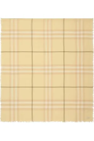 Burberry Checked wool scarf