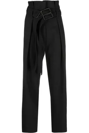 REV High-waist cropped trousers