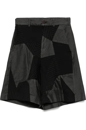 Comme des Garçons Gabardine patchwork shorts
