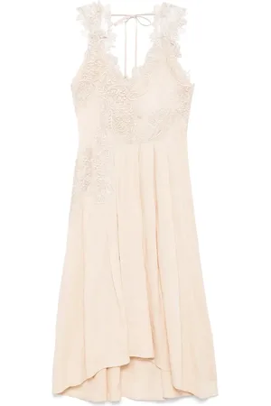 Maurizio Mykonos Lace-detail maxi dress