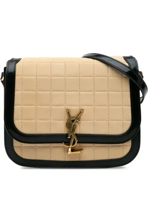 Saint Laurent 2022 Medium Quilted Suede Monogram Solferino crossbody bag