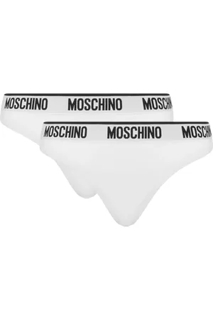 Moschino Logo-waistband thongs (pack of two)