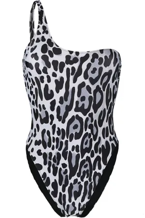 Stella McCartney Leopard-print one-shoulder swimsuit