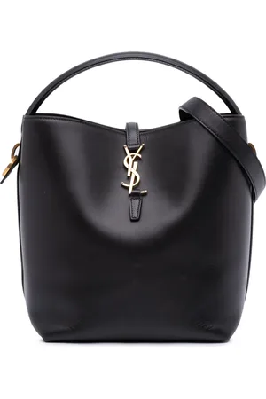 Saint Laurent 2023 Shiny Calfskin Le 37 bucket bag