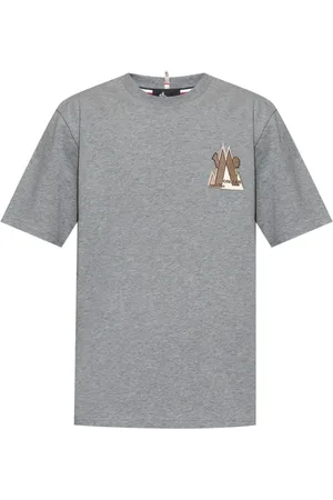 Moncler Mountain logo embroidered T-shirt