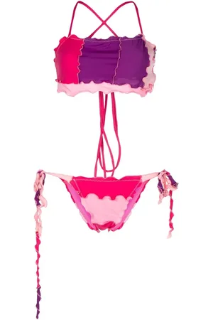 Sherris Criss-cross ruffled bikini