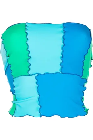 Sherris Colour-block bandeau top