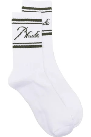 Rhude Logo-intarsia socks