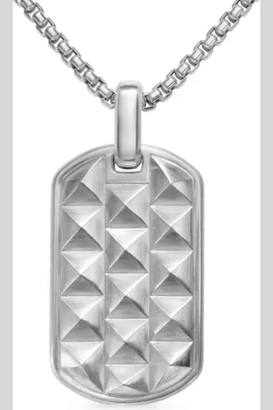 David Yurman Sterling Pyramid tag (35mm)