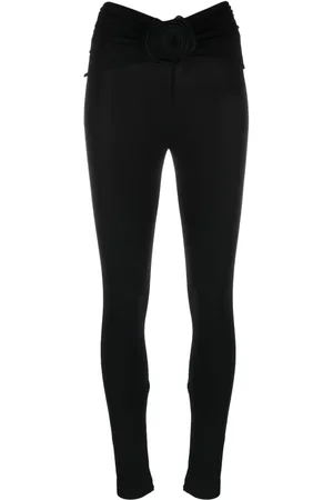 MAGDA BUTRYM Floral-appliqué leggings