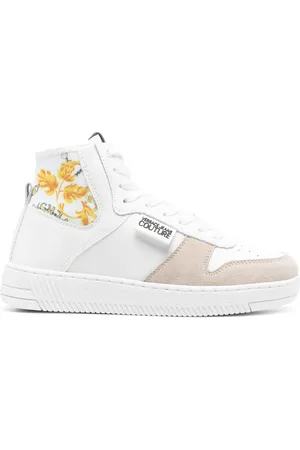 VERSACE Baroque-panel high-top sneakers