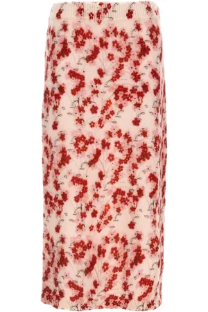 Bernadette Floral knitted skirt