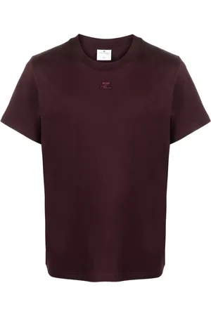 Courrèges Logo-embroidered cotton T-shirt