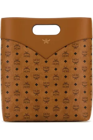 MCM Visetos-print leather bag