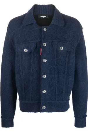 Dsquared2 Button-up wool-blend jacket