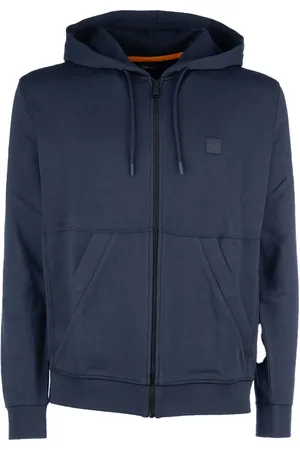 HUGO BOSS Logo zip-up hoodie