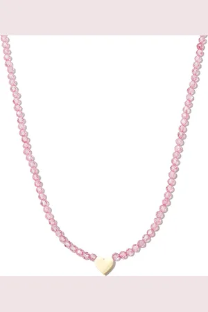 Roxanne First 14kt yellow Warrior Heart amazonite necklace