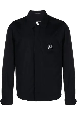 C.P. Company Logo-print shirt jacket