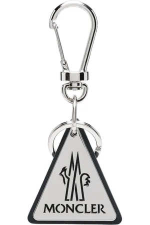Moncler Logo-engraved leather keyring