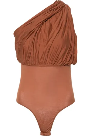 Rick Owens One-shoulder draped bodysuit
