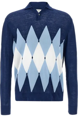 BALLANTYNE Argyle-intarsia polo shirt
