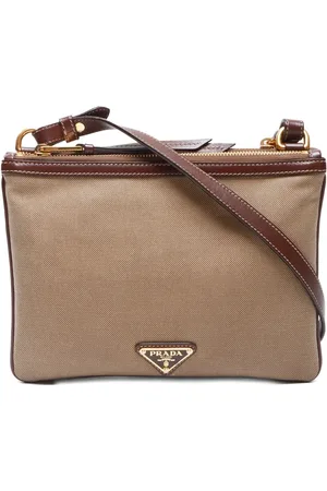 Prada 2010-2020 logo-jacquard shoulder bag