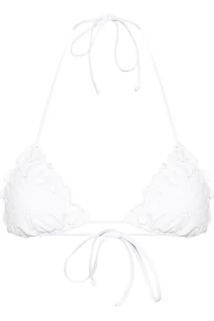 MC2 SAINT BARTH Saggitarius floral-embroidery bikini top