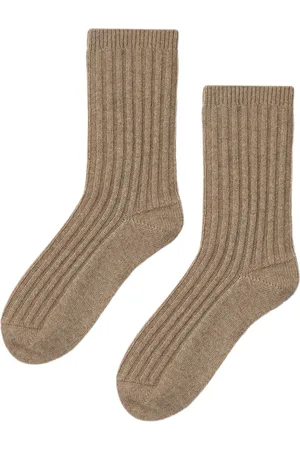 Chinti & Parker Ribbed cashmere socks