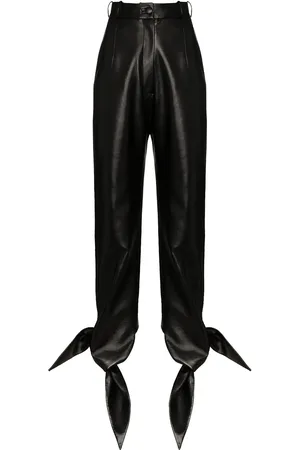 MATÉRIEL by Aleksandre Akhalkatsishvili High-waisted faux leather trousers