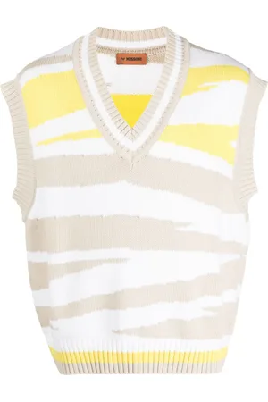 Missoni Knitted zebra-print vest