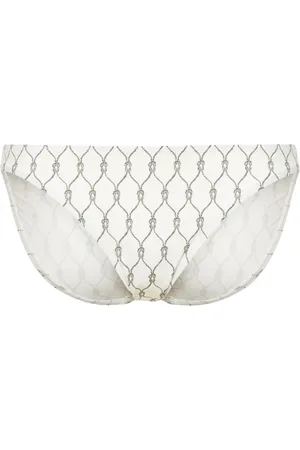 Tory Burch Celtic knot-print bikini bottoms