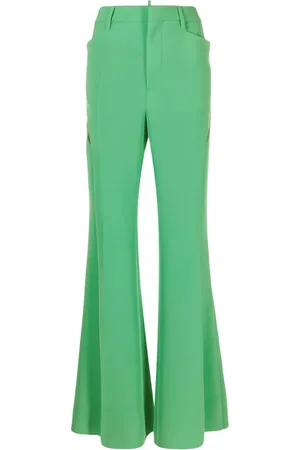 Dsquared2 Cut-out mesh detail flared trousers