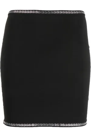 Alexander Wang Crystal-embellished fitted skirt