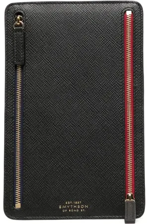 SMYTHSON Panama leather currency case