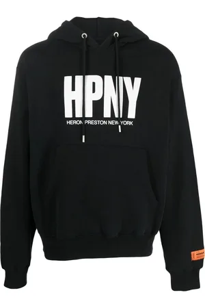 Heron Preston Logo-print drawstring hoodie