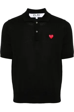 Comme des Garçons Signature heart-patch polo shirt